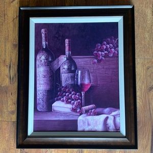 Wine themed painting
